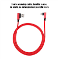 Miniatyrbild 4 av 4: 1M Vinklad Mobilspel Snabb Laddning USB Datakabel för iPhone