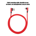 Miniatyrbilde 4 av 4: 1M Vinkel Mobile Gaming Hurtiglading USB Datakabel for iPhone