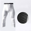 Miniatyrbild 2 av 3: Basketbolltights med knäskydd för män 3/4 kompressionstights Sportbyxor Multi-way zdq