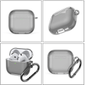 Miniatyrbillede 4 af 4: Passer til Apple AirPods4 hovedtelefonetui Nyt Bluetooth beskyttelsesetui simpelt. Sort black