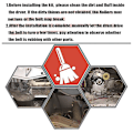 Miniatyrbillede 4 af 5: Tørretumbler Remhjulssæt til Whirlpool WPW10314173 W10314171 4392065 WP4392065 691366 341241 349241T