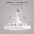 Pikkukuva 6 / 8: LED-kattotuuletin valoilla, 30W kattovalaisin tuulettimella ja kaukosäätimellä, ajastin, 3 väriä himmennettävä LED, 3 nopeutta, pieni sähkötuuletinlamppu (valkoinen)