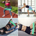 Miniatyrbild 5 av 5: Fitness Booty Resistance Bands Träningsband i tyg Loop Band för rumpövningar för höfter, ben, lår och sätesmuskler Light Green 60 LBS