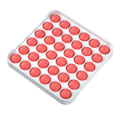 Miniatyrbillede 1 af 5: Firkantet Form Tryk Boble Simple Dimple Fidget Legetøj Red