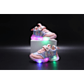 Miniatyrbilde 6 av 6: LED-sko for jenter, lette mesh-sko, cross-treningssko, fritidssko for barn B Rosa B Rosa B Pink 24