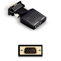 Miniatyrbilde 1 av 3: VGA til HDMI Adapter Konverter med Lyd, for Laptop, Datamaskin, Projektor