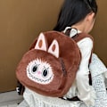 Miniatyrbild 3 av 5: Barnryggsäck Skolväska Kawaii Plyschleksak Ryggsäck Söt Tecknad Ryggsäck Exploderad Småbarnsväska(FMY) light brown
