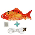 Miniatyrbild 1 av 4: Elektronisk husdjursleksak för katt, elektrisk USB-laddning, simuleringsfiskleksaker för hund katt tugga leka bita tillbehör dropshipping Salmon