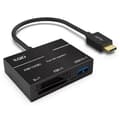 Typ-C till XQD/SD Höghastighetskortläsare USB3.0 Kamera Dator Kit Adapter Black
