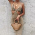 Miniatyrbild 2 av 5: Sexig Afton Sling Klänning, Elegant Temperament Khaki M