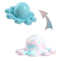 Miniatyrbillede 1 af 3: Vendbar Blæksprutte Fidget Farve Tie Dye Silikone Sensorisk Dekompressionslegetøj blue