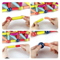 Miniatyrbilde 3 av 3: Magnetisk konstruksjonssett for barn, designerblokker, pinner, Montessori pedagogiske leker for barn 25pcs