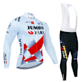 Miniatyrbillede 1 af 5: 2023 JUMBO Langærmet Cykeltrøje Sæt Bib Bukser Ropa Ciclismo Cykeltøj MTB Cykeltrøje Efterårsuniform Herretøj Gul S Yellow