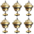M30 x 1,5 termostatisk ventilinsats 6-pack för golvvärmesystem As Shown