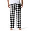 Miniatyrbilde 4 av 5: Supermyke bomulls pyjamasbukser for menn svart hvit M black white