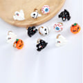 Pikkukuva 4 / 5: 12 kpl Halloween Avoin Säädettävä Sormussetti Pelottava Aave Kurpitsa Juhlakoristeet Mukavat Sormukset