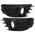 1 Par Frontfanger Tåkelys Grill Svart Tåkelys Deksel Trim Erstatning for Citroen C4 2004‑2008