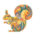 Miniatyrbillede 1 af 5: Unik Form Træpuslespil Jigsaw DIY Hjernetræning Pædagogisk Legetøj Squirrel A3