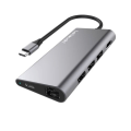 Miniatyrbild 3 av 4: 8-i-1 USB 3.1 Type-C Hub till RJ45 DP Thunderbolt 3-adapter