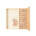 Miniatyrbilde 4 av 5: Sudoku-leke i tre med ni ruter, Logisk tenketrening for barn, Puslespillbrett pink