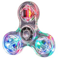 Pikkukuva 1 / 5: Kristalli Valoisa Led-valo Fidget Spinner Käsihyrrät Hehkuvat Pimeässä Edc Stressilelut Gyroskooppi