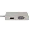 Miniatyrbillede 3 af 5: [LCS] Type-C til HDMI+VGA+DVI+USB3.0 4-i-1 Multifunktionel Adapter Type-C Hub til Ny MacBook Pro