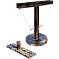 Miniatyrbild 1 av 5: Krok Ringkast Spel med Shot Ladder Bundle, Handgjord Trä A, 5 Hål (A, 5 Hål)