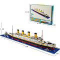 Miniatyrbillede 2 af 4: Titanic Model Byggesæt til Voksne og Børn 1860 brikker Puslespil Gave
