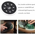 Miniatyrbillede 3 af 5: Professionel Orbital Slibeskive, Konstrueret Plast med Velcro Design for Effektivt Greb om Sandpapir, Sikrer Glatte Overflader