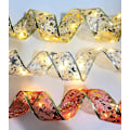Pikkukuva 3 / 4: LED-lamppu kuumaleimaus kaksoisnauha valosarja joulukuusen koristelu Red