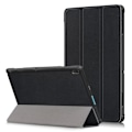 Miniatyrbillede 1 af 4: Triple PU etui med sort, stødabsorberende bagside til din Lenovo Tab