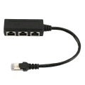Pikkukuva 3 / 5: Perhe Ethernet RJ45 Kaapelisovitin 1 Uros 3 Naaras Jakaja P