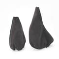Bilväxelspakskragar Manuell Handbromsdamaskskydd för - 3-serie E36 E46 E30 E34 M3 Z3 Svart Mockaläder black