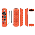 Miniatyrbild 1 av 3: Silikonskal Skyddsfodral För Alexa Voice Remote 3:e Generationen 2021 Orange