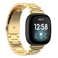 xDfind Tre Pärlor Snabbkoppling Metall Klockarmband Gold For Fitbit Versa 4 / 3 / Sense2 / 1