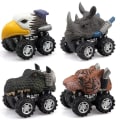 Pikkukuva 1 / 5: Dinosaurusmalli Mini Leluauto Auton Takana Lahja C