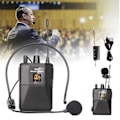 Miniatyrbillede 5 af 5: Trådløs UHF Lavalier Mikrofon Headset Revers Mikrofon Bodypack Sender Modtager FB Ny