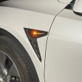 Miniatyrbild 3 av 5: Tesla Model 3 / Y 2021 kamera flanker bil sidovinge panel skydd spoiler dammskydd dekoration modifiering tillbehör Carbon black-glossy