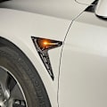 Miniatyrbild 3 av 5: Tesla Model 3 / Y 2021 kamera flanker bil sidovinge panel skydd spoiler dammskydd dekoration modifiering tillbehör Matte black