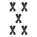 Pikkukuva 1 / 5: 1/2/3/5 Polvikorkeat sukat paksuille reisille, helpot pukea ja tekevät harmaita ja mustia 5Set grey and black