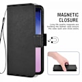 Pikkukuva 2 / 3: Nahkainen puhelinkotelo, magneettisella sulkimella, jalustatoiminnolla ja korttipaikalla, yhteensopiva Samsung Note10 Plus -älypuhelimen kanssa