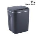 Miniatyrbild 2 av 4: Smart Induktionsstyrd Touch-Soppa, Självförslutande Självbytande Sopsäck, Automatisk Öppning av Lock för Basic Black 14L