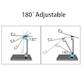 Miniatyrbilde 3 av 5: Justerbart nettbrettstativ, nettbrettholder i aluminiumslegering for iPad Silver