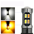 Pikkukuva 4 / 4: 2x 3157 Switchback LED Vilkkuvalo 4157na 3457a LED-polttimot 3156 Valkoinen Oranssi