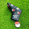 Miniatyrbild 2 av 6: Magnetiskt PU-läder Golfputter Huvudskydd Original Enl Brun B