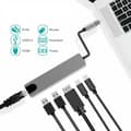 Miniatyrbillede 3 af 5: [LCS]Usb 3.0 Type-c Til 4k Hdmi Pd Ethernet Rj45 Hub Adapter