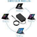 Miniatyrbild 3 av 4: aifulo Strömförsörjning 65 W Surface Pro Laddare 65 W 15 V 4 A Pow