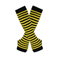 Pikkukuva 2 / 5: 1/2/3/5 Polvikorkeat sukat paksuille reisille, helpot pukea ja tekevät keltaisen ja mustan 1Set yellow and black