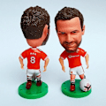 Miniatyrbillede 1 af 2: Fodboldspiller minifigurer Realistiske spark og præcise detaljer Juan Mata
