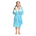 Miniatyrbillede 5 af 5: Reedca Piger Enhjørning Morgenkåbe Blød Hætte Badekåbe Nattøj Loungewear Gaver Til Piger Småbørn Børn Sherpa Blå Enhjørning 3-4 Years